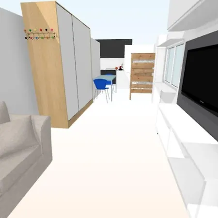 아파트 Brigh Loft Dishwaser Surfers&nomads *