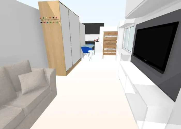 아파트 Brigh Loft Dishwaser Surfers&nomads *